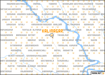 map of Kālinagar