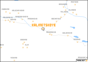 map of Kalinetskoye