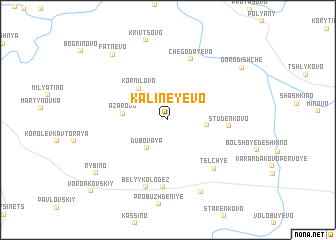 map of Kalineyevo