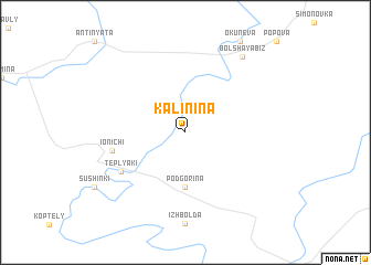 map of Kalinina