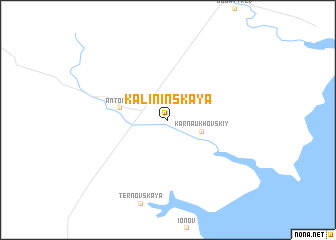 map of Kalininskaya