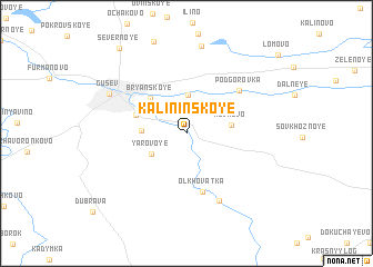 map of Kalininskoye