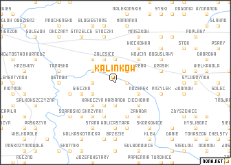 map of Kalinków