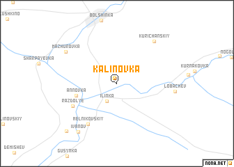 map of Kalinovka