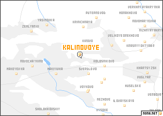 map of Kalinovoye