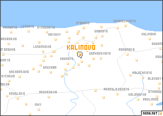 map of Kalinovo