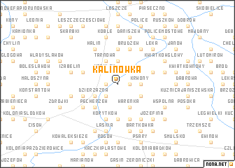 map of Kalinówka