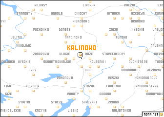 map of Kalinowo