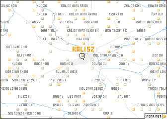 map of Kalisz