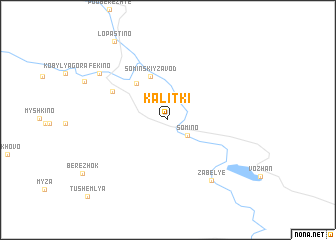 map of Kalitki