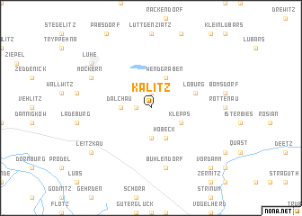 map of Kalitz