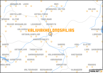 map of Kalívia Khelonospiliás