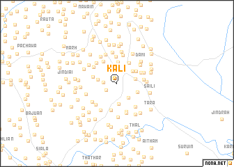 map of Kāli