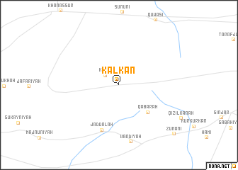 map of Kalkān