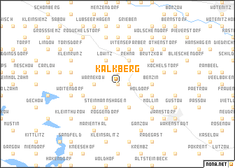 map of Kalkberg