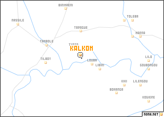 map of Kalkom