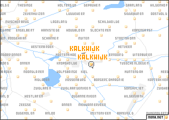 map of Kalkwijk