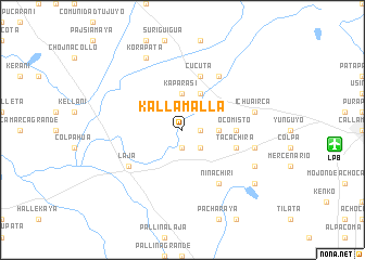 map of Kallamalla