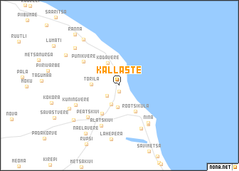 map of Kallaste