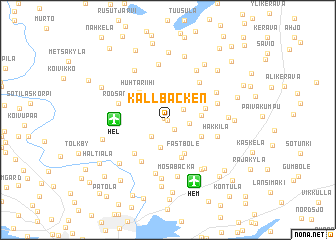 map of Kallbäcken