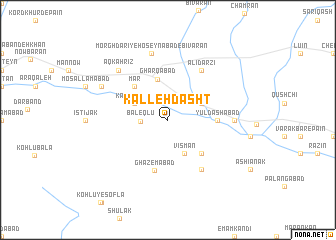 map of Kalleh Dasht