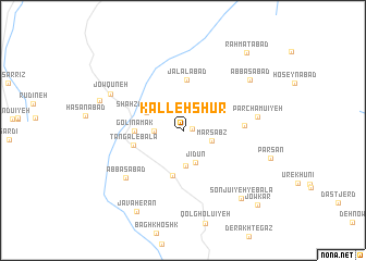 map of Kalleh Shūr