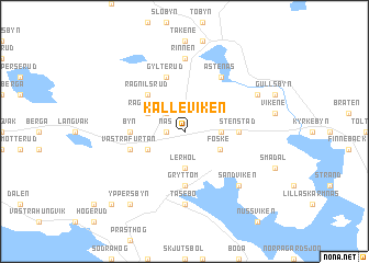 map of Kalleviken