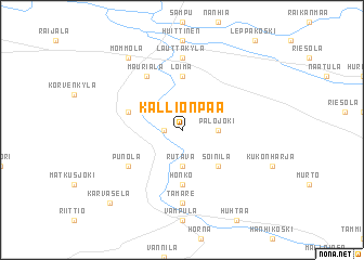 map of Kallionpää
