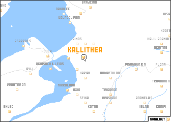 map of Kallithéa