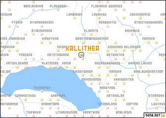 map of Kallithéa