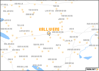 map of Kallivere