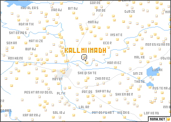 map of Kallmi i Madh