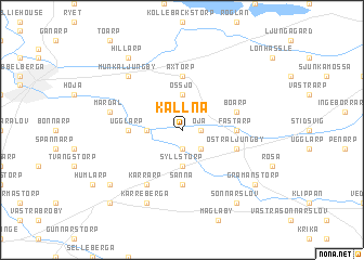 map of Källna