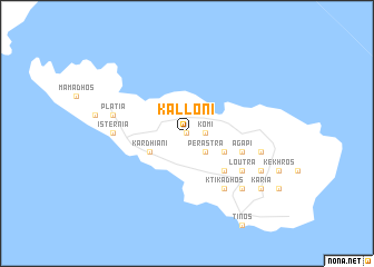 map of Kalloní