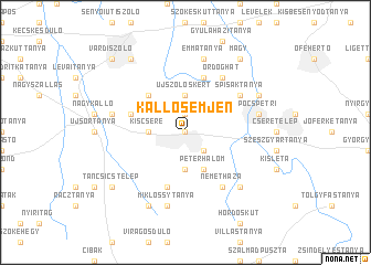 map of Kállósemjén