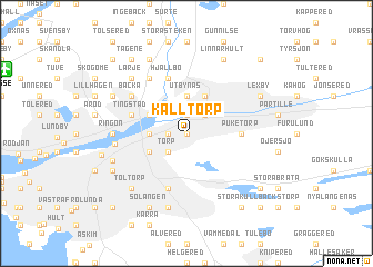 map of Kålltorp