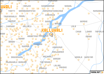 map of Kalluwāli