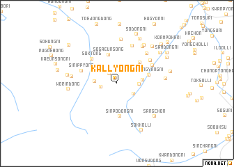 map of Kallyŏng-ni