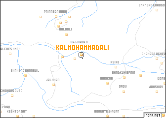 map of Kal Moḩammad‘alī