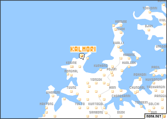 map of Kalmŏ-ri