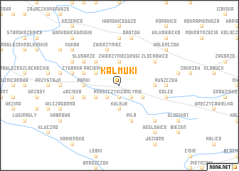 map of Kałmuki