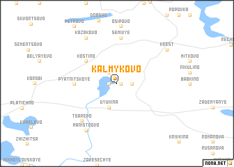 map of Kalmykovo