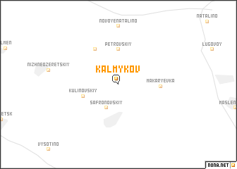 map of Kalmykov