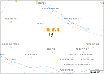 map of Kalmyk