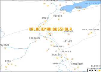 map of Kalnciema Vidusskola