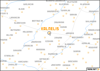 map of Kalnelis