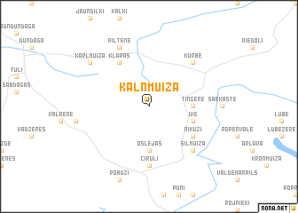 map of Kalnmuiža