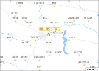 map of Kalnsētas