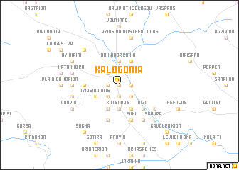 map of Kalogoniá