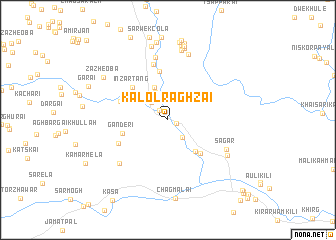 map of Kalol Raghzai